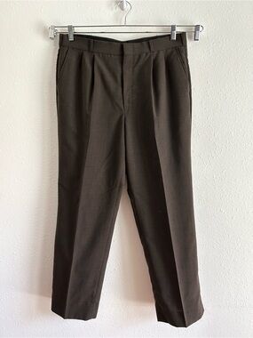 VTG Thomson Rainy Day Wools Pants Mens 36x32 Brown Worsted Wool Dress Office